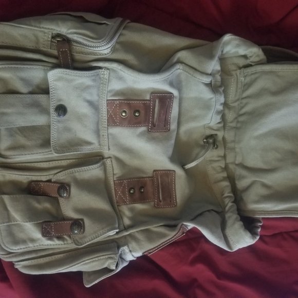 Backpack by J. L. Powell Canvas & Leather - Picture 6 of 6